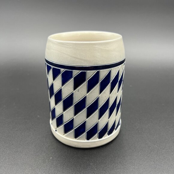 Vintage Goebel German Beer Stein M. Salzglasur W. Germany Blue Salt Glaze 5 in - Picture 2 of 10